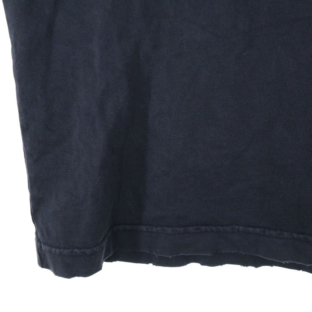 BALENCIAGA(バレンシアガ) 22AW Be different フロント刺繍 クルーネック 半袖Tシャツ カットソー ブラック 712398 TNVB3