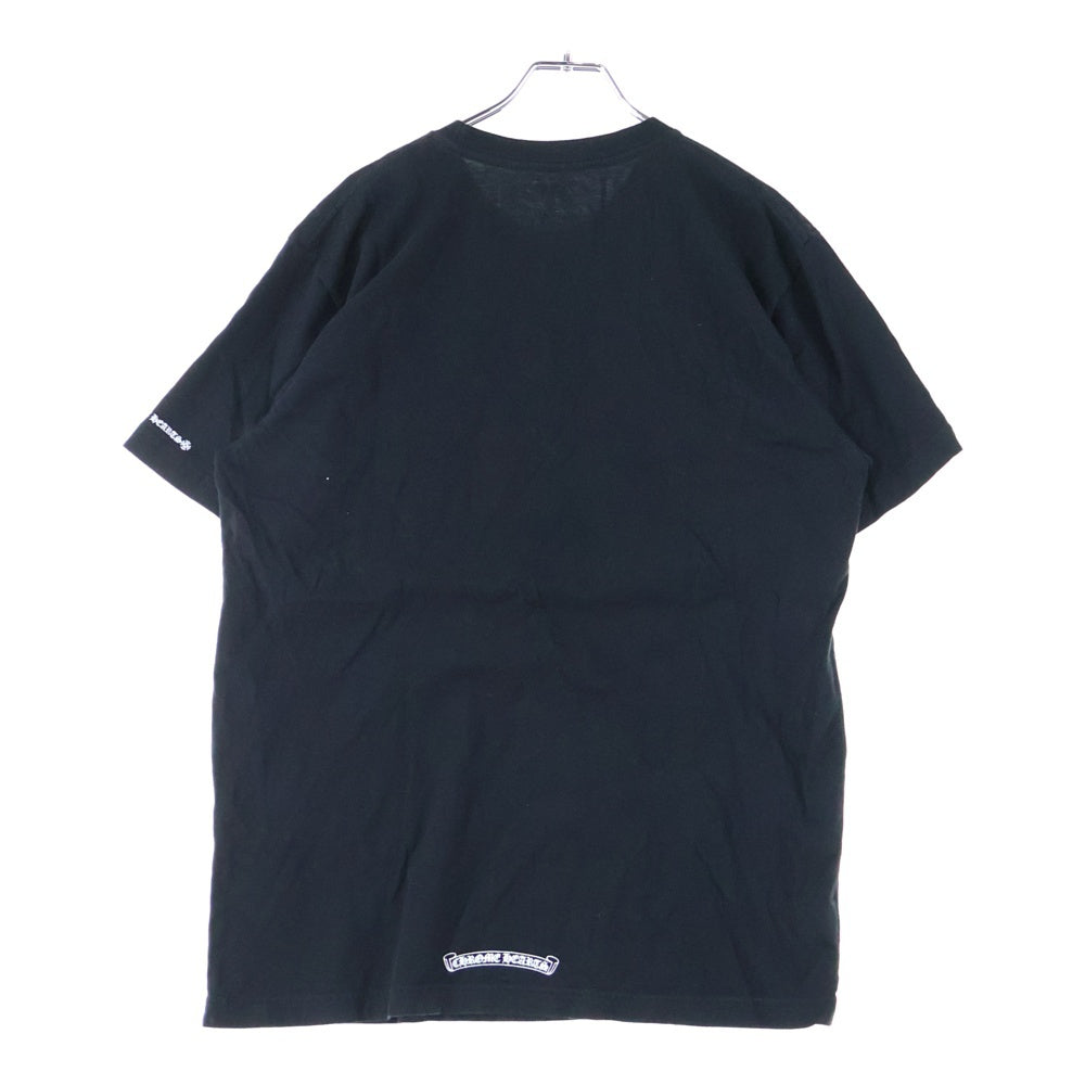 CHROME HEARTS(クロムハーツ) CH T-SHIRT ネックロゴ クルーネック半袖Tシャツカットソー ブラック