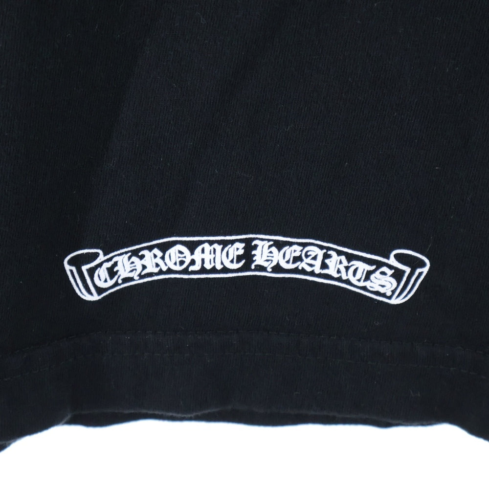 CHROME HEARTS(クロムハーツ) CH T-SHIRT ネックロゴ クルーネック半袖Tシャツカットソー ブラック