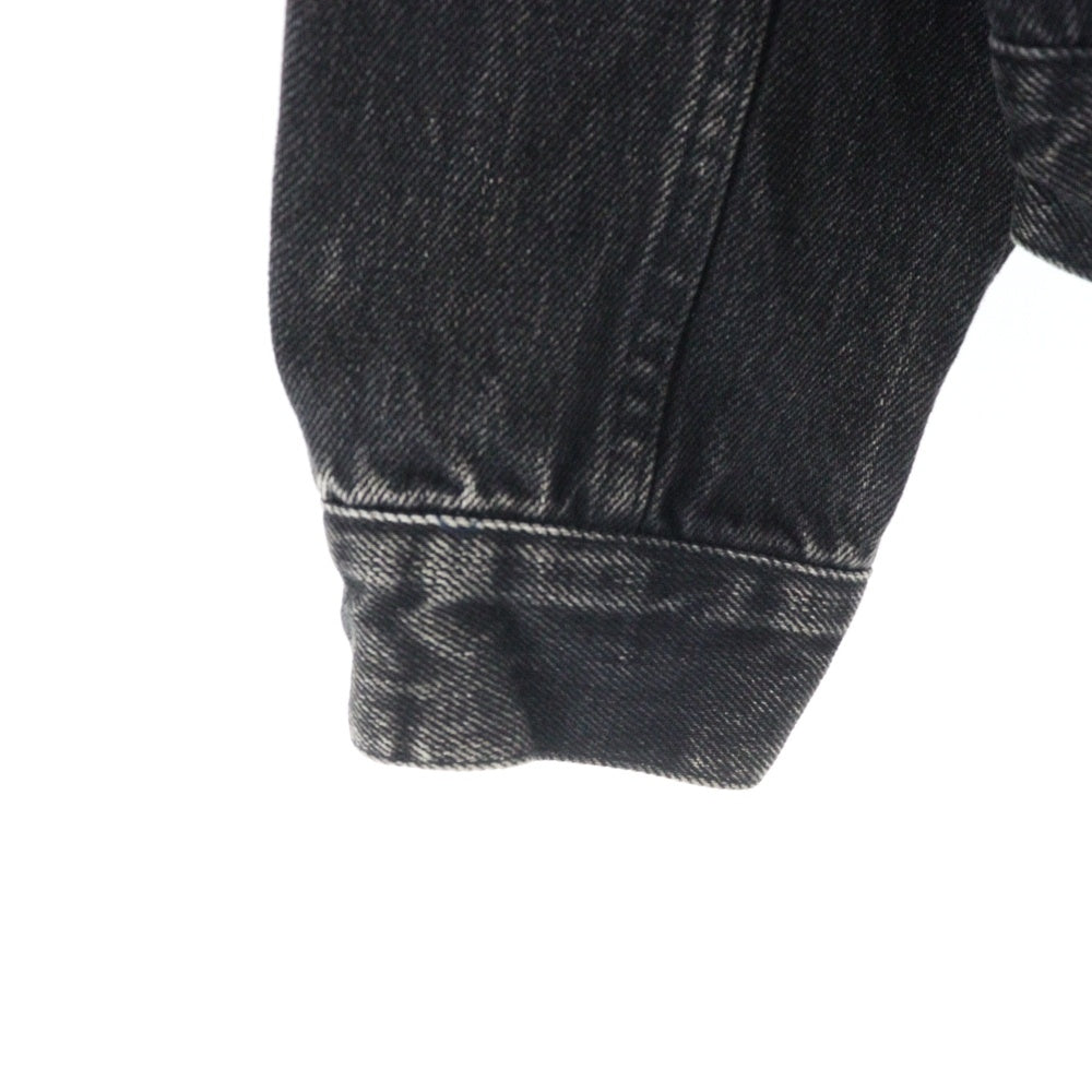 JOHN LAWRENCE SULLIVAN(ジョンローレンスサリバン) FRONT SIDE BELTED DENIM JACKET フロントサイド ベルテッドデニム ブラック 1B013-0320-34