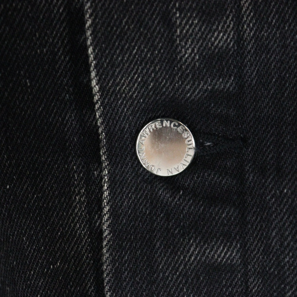 JOHN LAWRENCE SULLIVAN(ジョンローレンスサリバン) FRONT SIDE BELTED DENIM JACKET フロントサイド ベルテッドデニム ブラック 1B013-0320-34