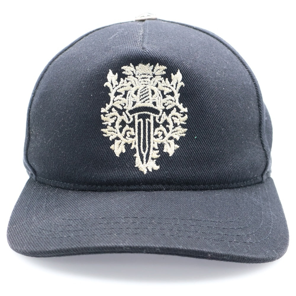 CHROME HEARTS(クロムハーツ) BASEBALL TRUCKER ベースボール トラッカーキャップ ダガー刺繍 帽子 ブラック