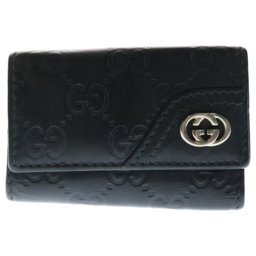 GUCCI(グッチ) GGロゴ レザーキーケース 181680 0959 ブラック