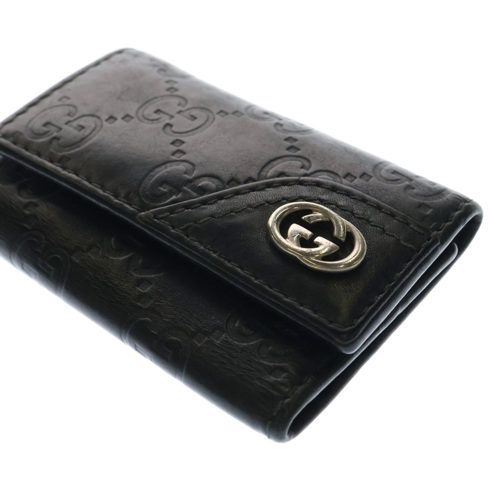 GUCCI(グッチ) GGロゴ レザーキーケース 181680 0959 ブラック