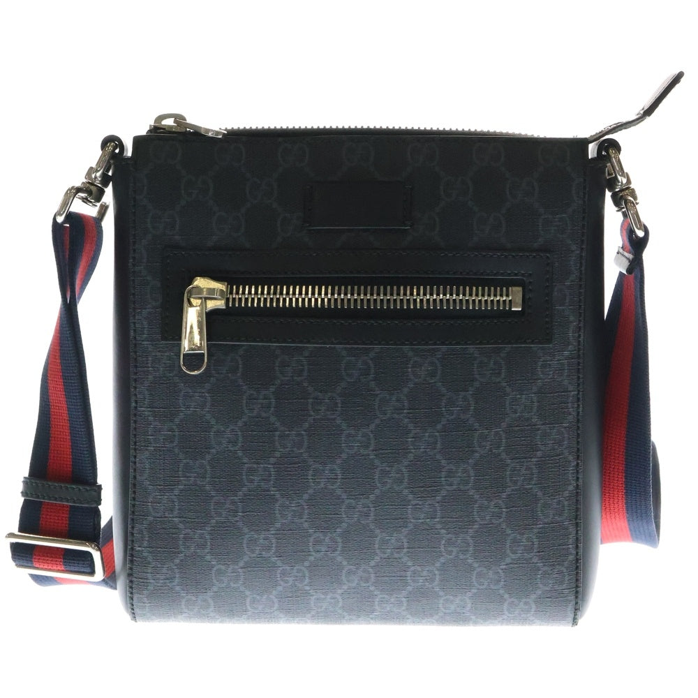 GUCCI(グッチ) GGキャンバス ウェブストライプ ショルダーバック 523599 001998 ブラック