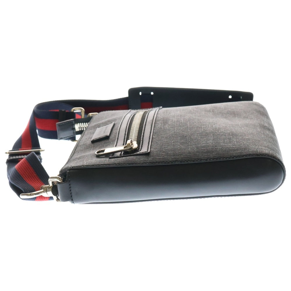 GUCCI(グッチ) GGキャンバス ウェブストライプ ショルダーバック 523599 001998 ブラック