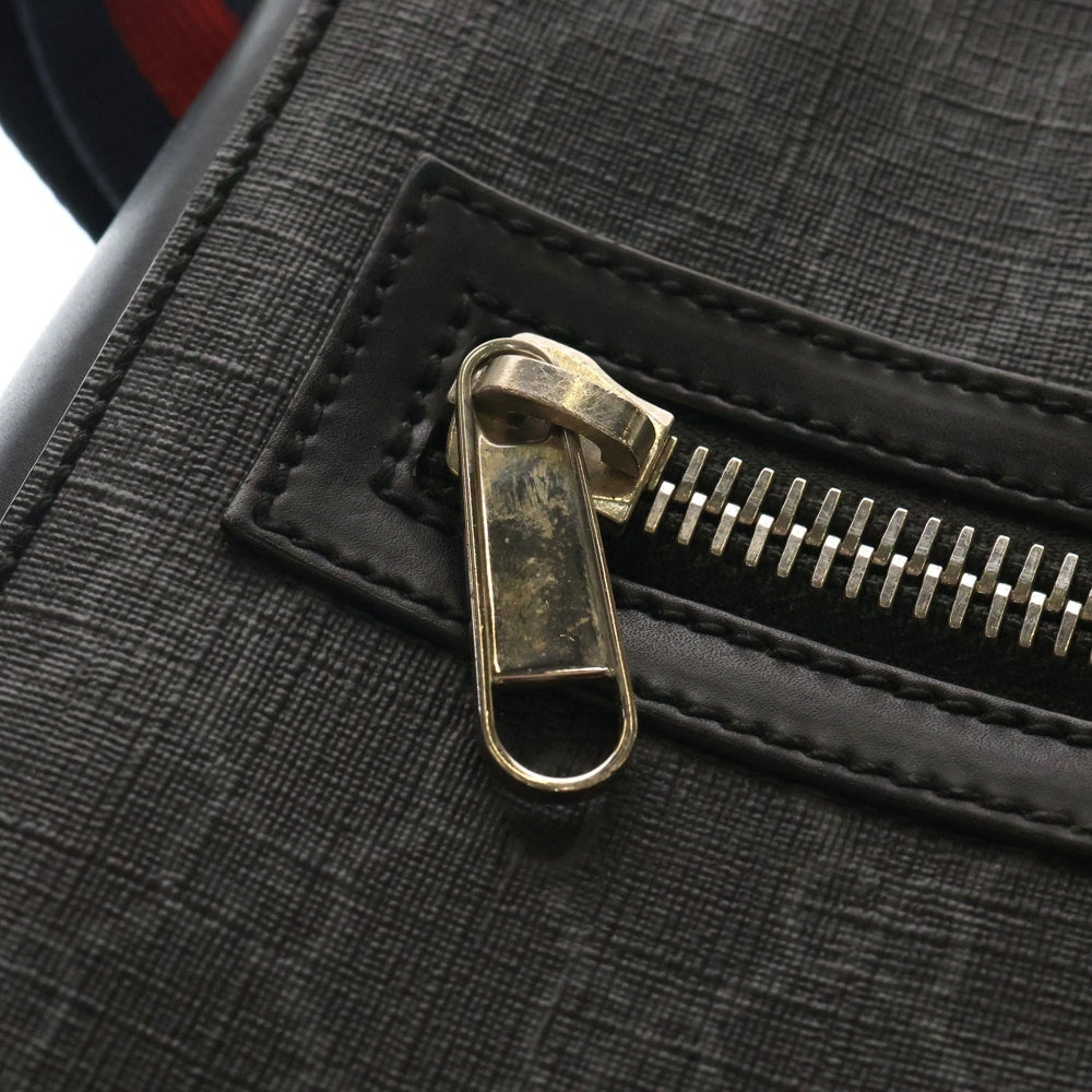 GUCCI(グッチ) GGキャンバス ウェブストライプ ショルダーバック 523599 001998 ブラック