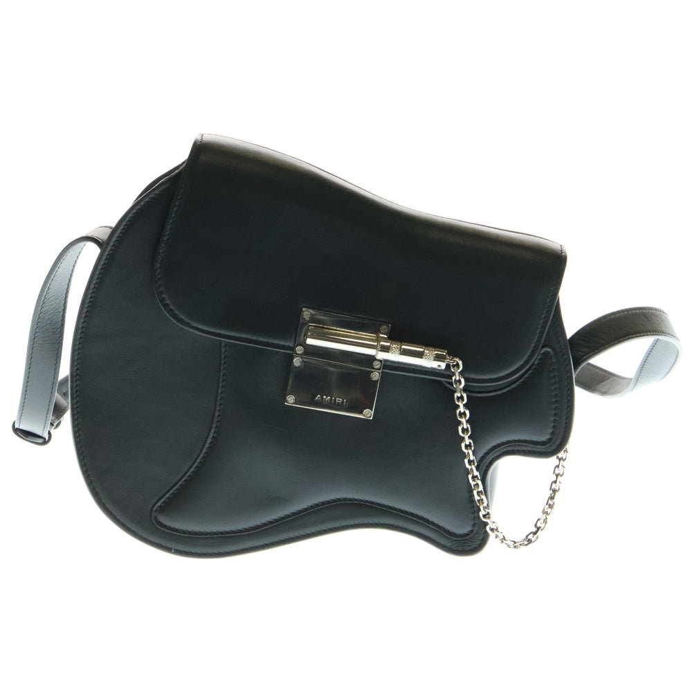 AMIRI(アミリ) Leather Guitar Bag レザー ギターショルダーバッグ ボディバッグ ブラック