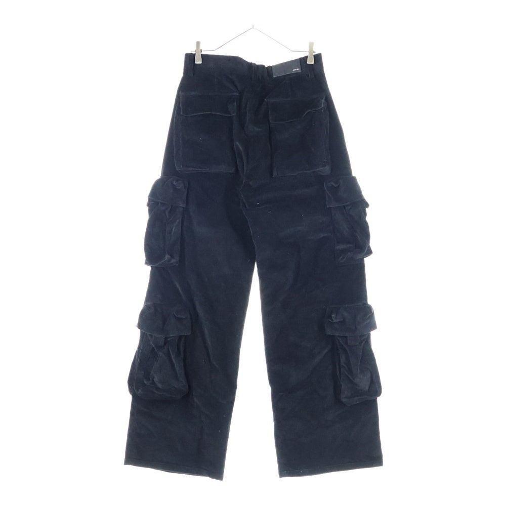 AMIRI(アミリ) VELOR UTILITY CARGO PANTS ベロア ユーティリティー カーゴパンツ ブラック