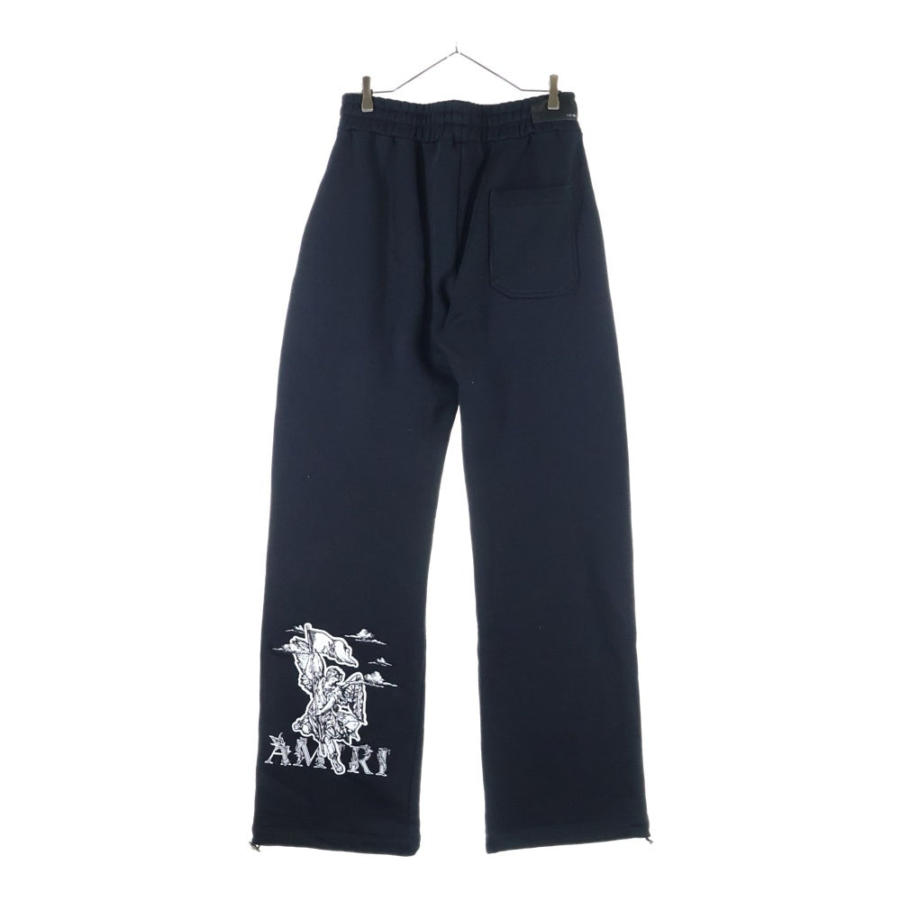 AMIRI(アミリ) Angel Cotton Sweat Pants MAロゴ エンジェルプリント スウェットパンツ ブラック