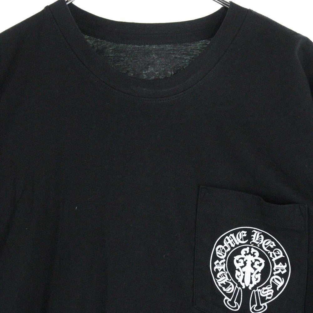 CHROME HEARTS(クロムハーツ) AMERICAN FLAG DAGGR アメリカンフラッグダガー プリント半袖Tシャツ ブラック