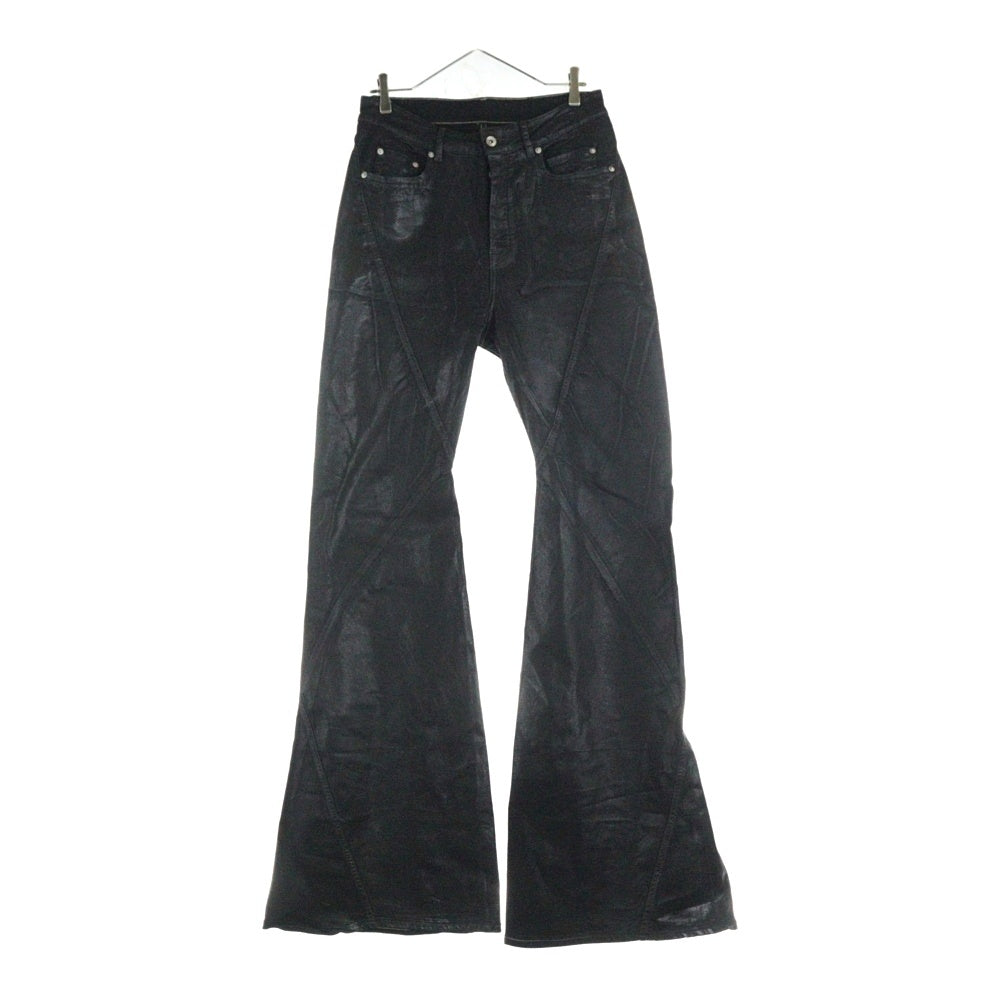 DRKSHDW(ダークシャドウ) BIAS BOOTCUT コーティング加工 ブーツカット デニムパンツ DU01E3352-SCF ブラック
