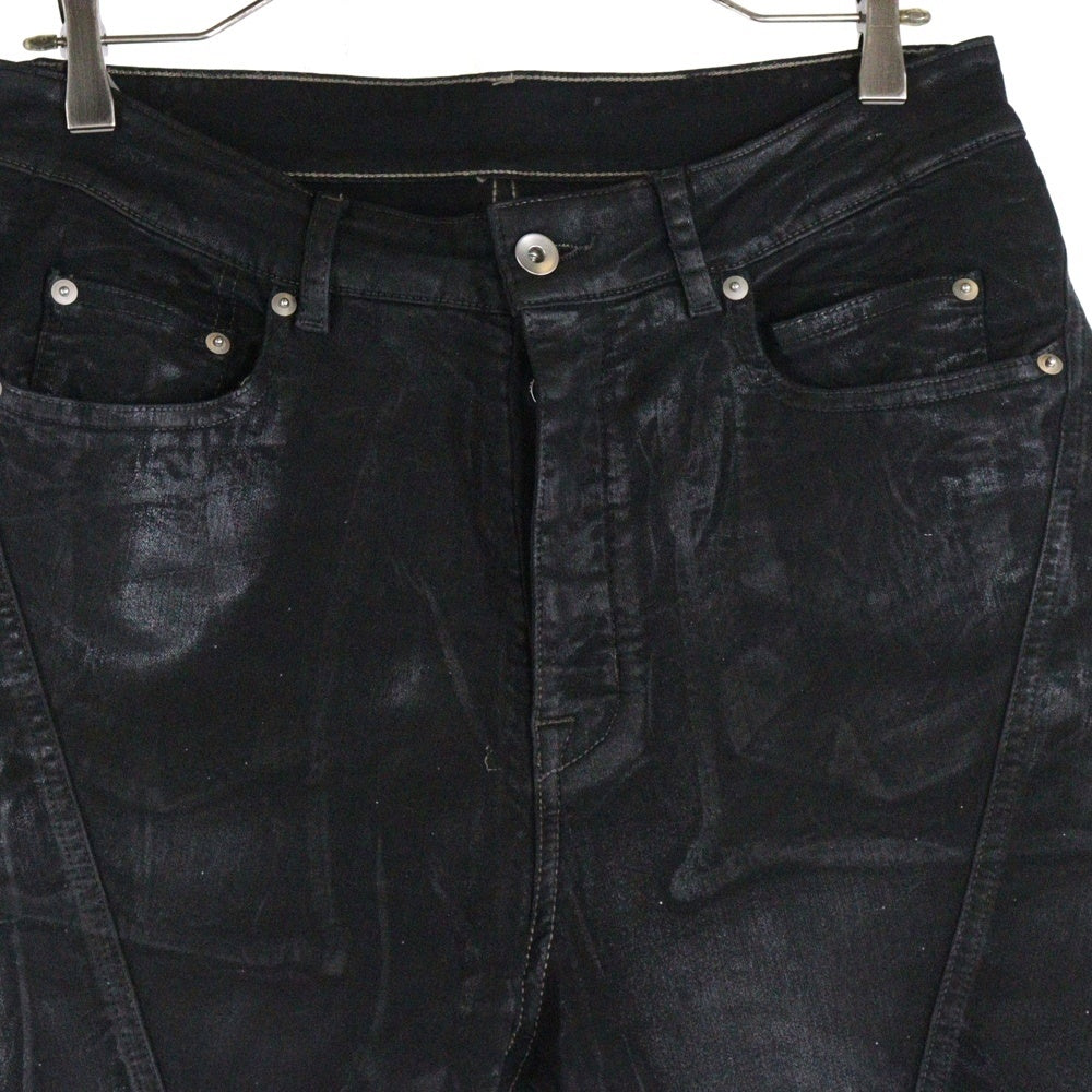 DRKSHDW(ダークシャドウ) BIAS BOOTCUT コーティング加工 ブーツカット デニムパンツ DU01E3352-SCF ブラック