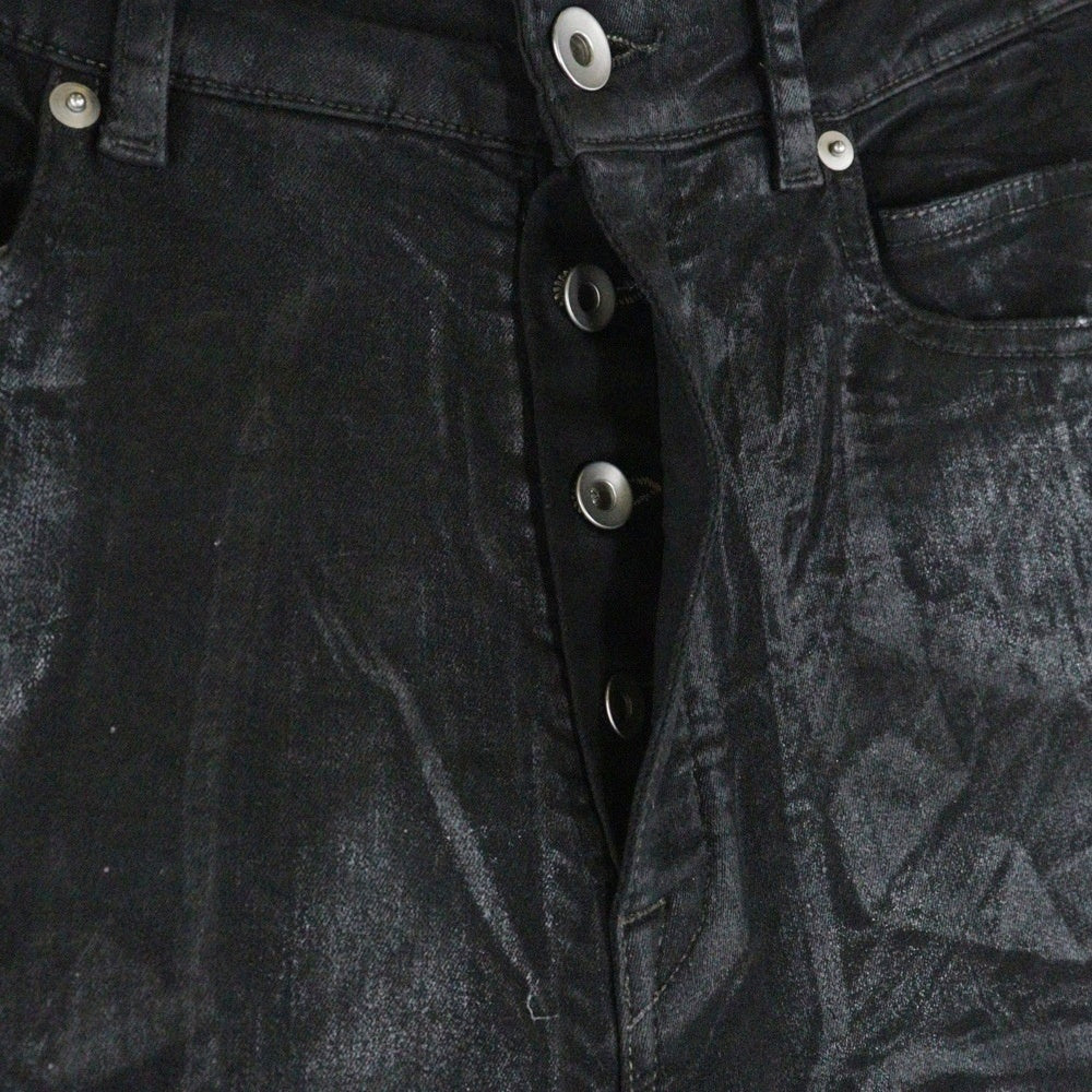 DRKSHDW(ダークシャドウ) BIAS BOOTCUT コーティング加工 ブーツカット デニムパンツ DU01E3352-SCF ブラック