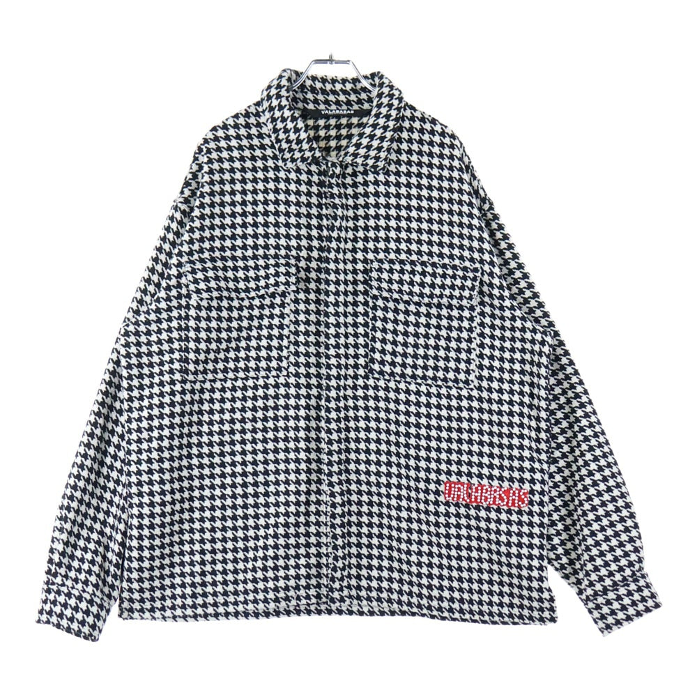 VALABASAS(ヴァラバサス) CHECKERS BUTTON DOWN SHIRT 千鳥柄 フランネルシャツ ブラック/ホワイト