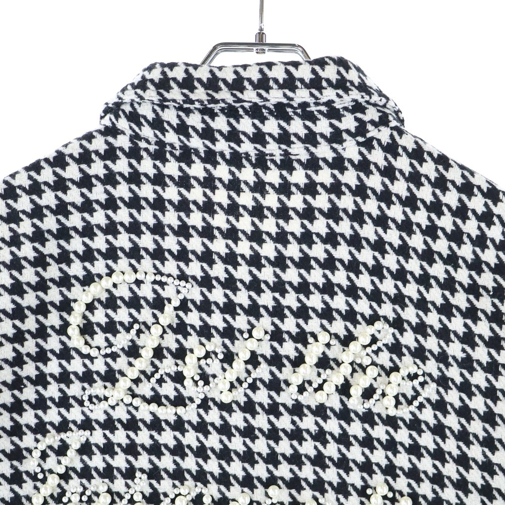 VALABASAS(ヴァラバサス) CHECKERS BUTTON DOWN SHIRT 千鳥柄 フランネルシャツ ブラック/ホワイト