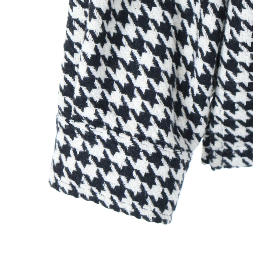 VALABASAS(ヴァラバサス) CHECKERS BUTTON DOWN SHIRT 千鳥柄 フランネルシャツ ブラック/ホワイト