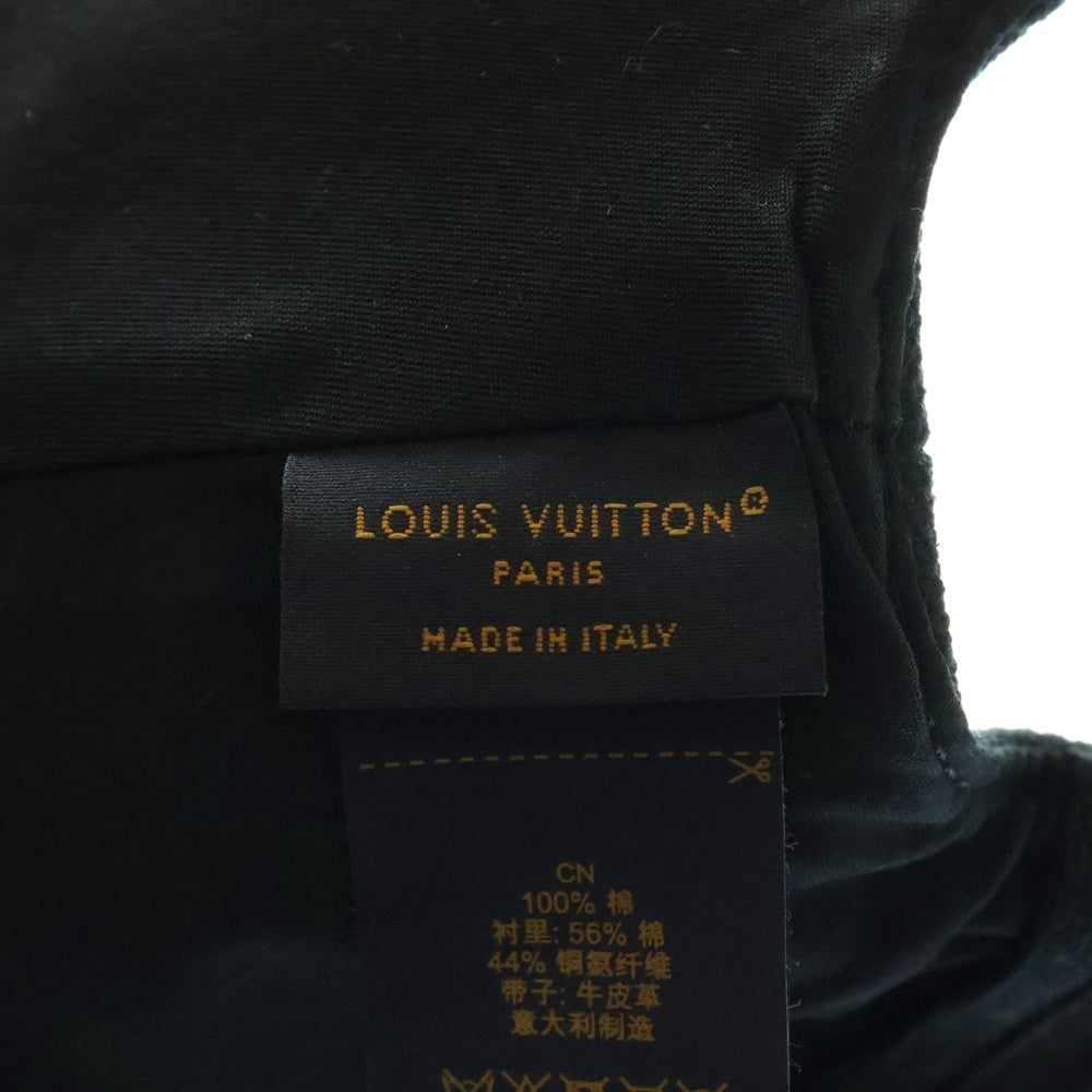LOUIS VUITTON(ルイヴィトン) アエログラム LV ロゴ 帽子 キャップ M77125 ブラック
