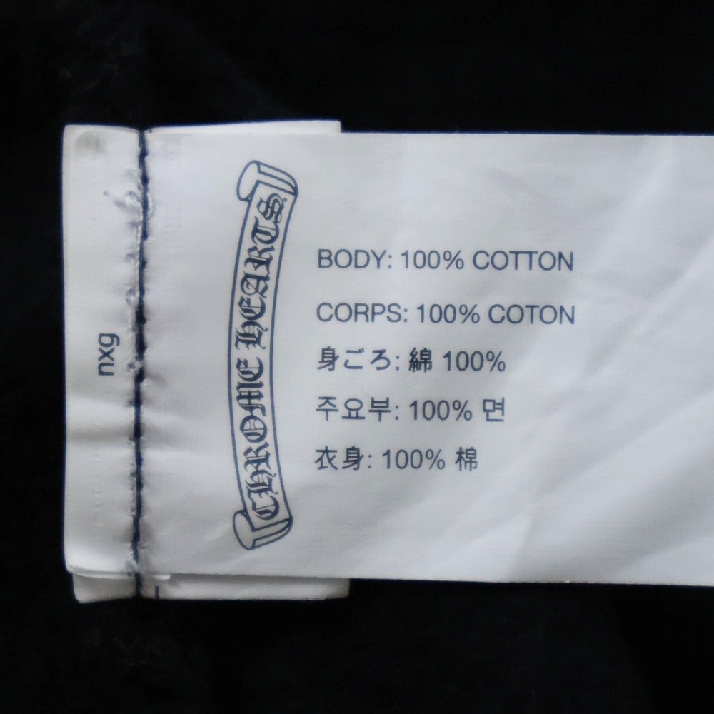 CHROME HEARTS(クロムハーツ) SWTSHRT PANTS フロントスクロールラベル サイドロゴ プリント スウェットパンツ ブラック