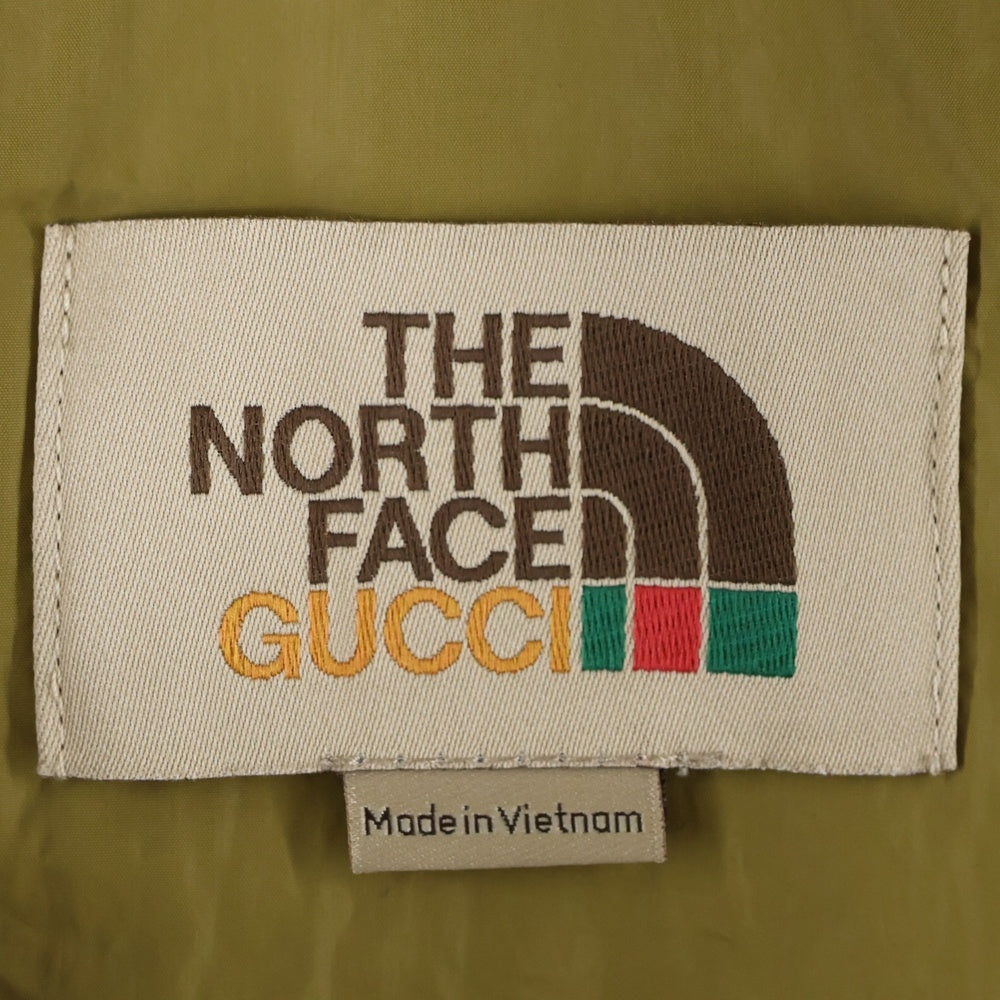 GUCCI(グッチ) 21AW ×THE NORTH FACE ナイロンジャケット 663759 ZLF8Z カーキ