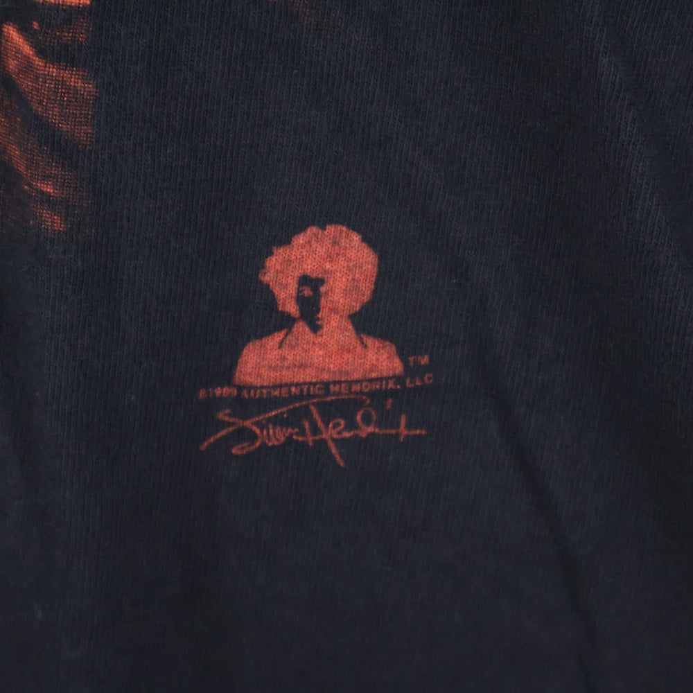 VINTAGE(ヴィンテージ) 90S JIMI HENDRIX ジミーヘンドリックス フロントプリント 半袖Tシャツカットソー ブラック