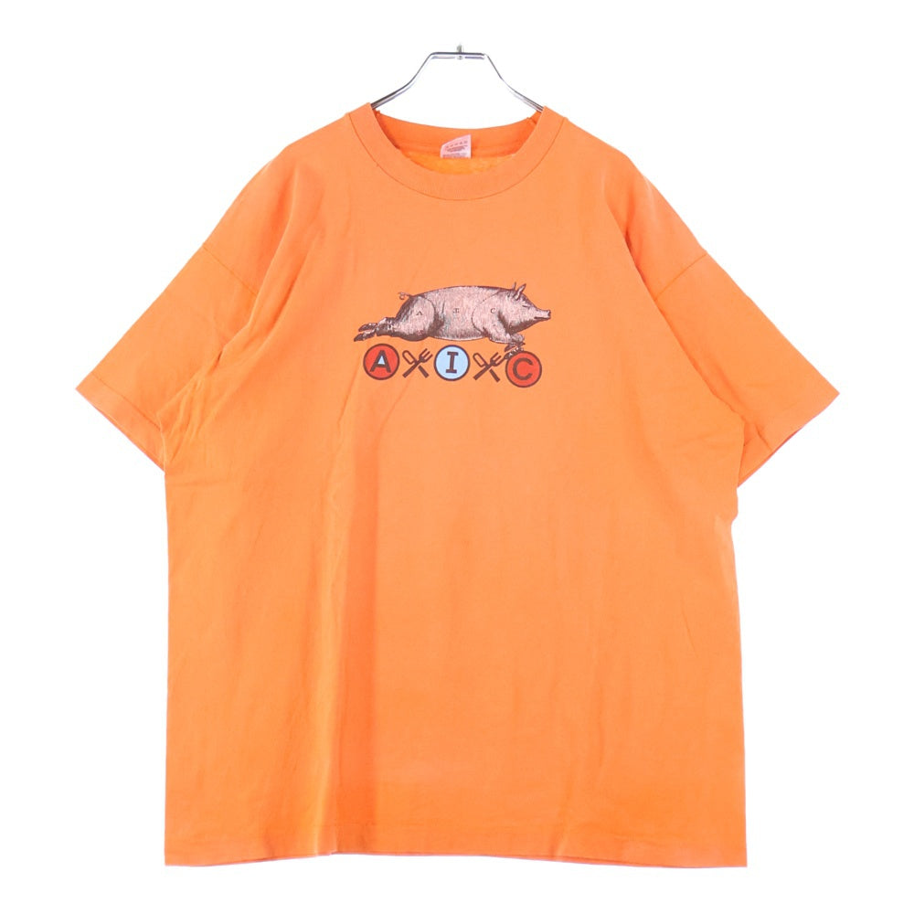 VINTAGE(ヴィンテージ) 90S ALICE IN CHAINS THE OTHER WHITE MEAT アリスインチェインズ プリント半袖Tシャツカットソー オレンジ