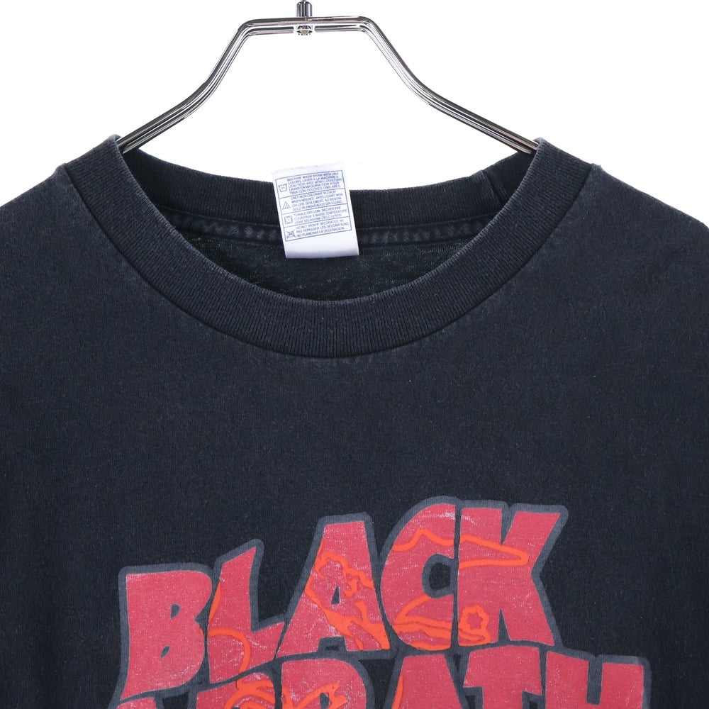 VINTAGE(ヴィンテージ) 00S BLACK SABBATH ブラックサバス レイヤード 長袖Tシャツカットソー ブラック/レッド