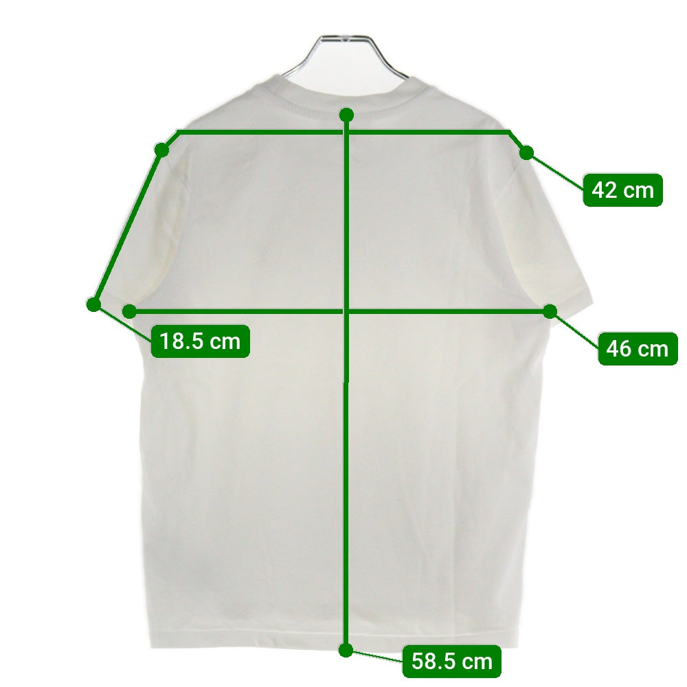 AMI Alexandre Mattiussi(アミアレクサンドルマテュッシ) ハート ロゴ クルーネック半袖Tシャツ カットソー ホワイト UTS022.726