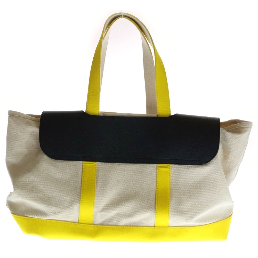 MONCLER(モンクレール) 23AW ×Palm Angels TOTE BAG ×パームエンジェル トートバッグ ブラック/ホワイト/イエロー I209L5D00001 M3448