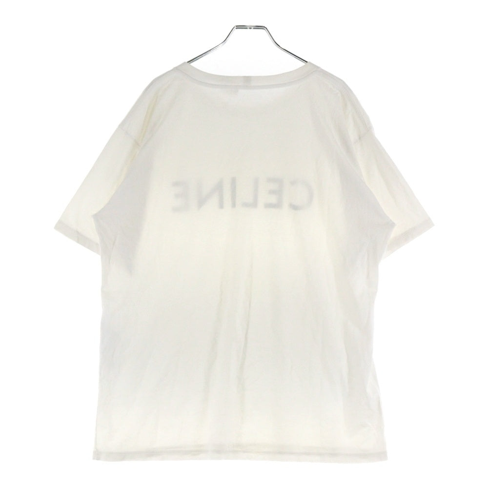 CELINE(セリーヌ) 22AW ルーズフィットロゴプリント半袖Tシャツ カットソー 2X681671Q ホワイト