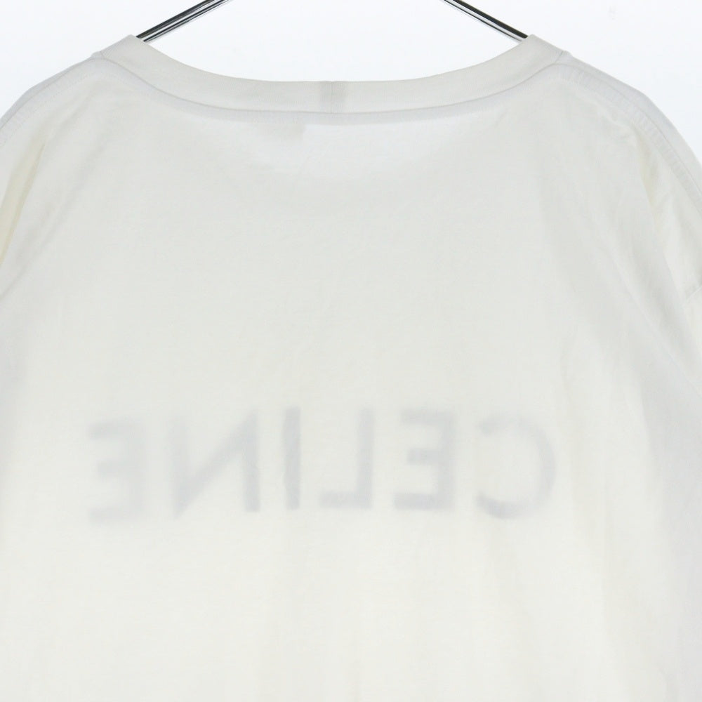 CELINE(セリーヌ) 22AW ルーズフィットロゴプリント半袖Tシャツ カットソー 2X681671Q ホワイト