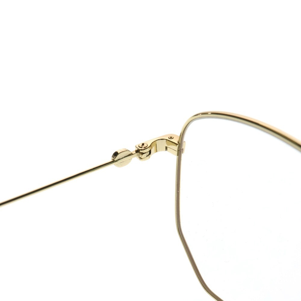 GUCCI(グッチ) スクエア メタルフレームサングラス 眼鏡 ゴールド GG0396S