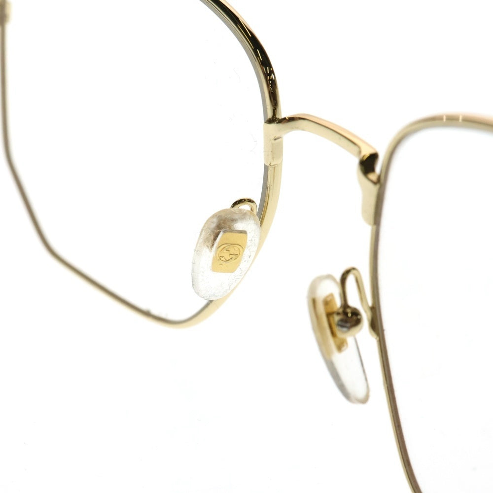 GUCCI(グッチ) スクエア メタルフレームサングラス 眼鏡 ゴールド GG0396S