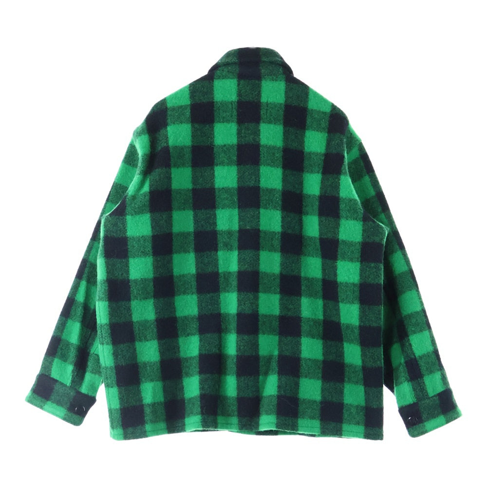 SUBCULTURE(サブカルチャー) 24AW BUFFALO CHECK JACKET バッファロー チェック シャツ ジャケット グリーン