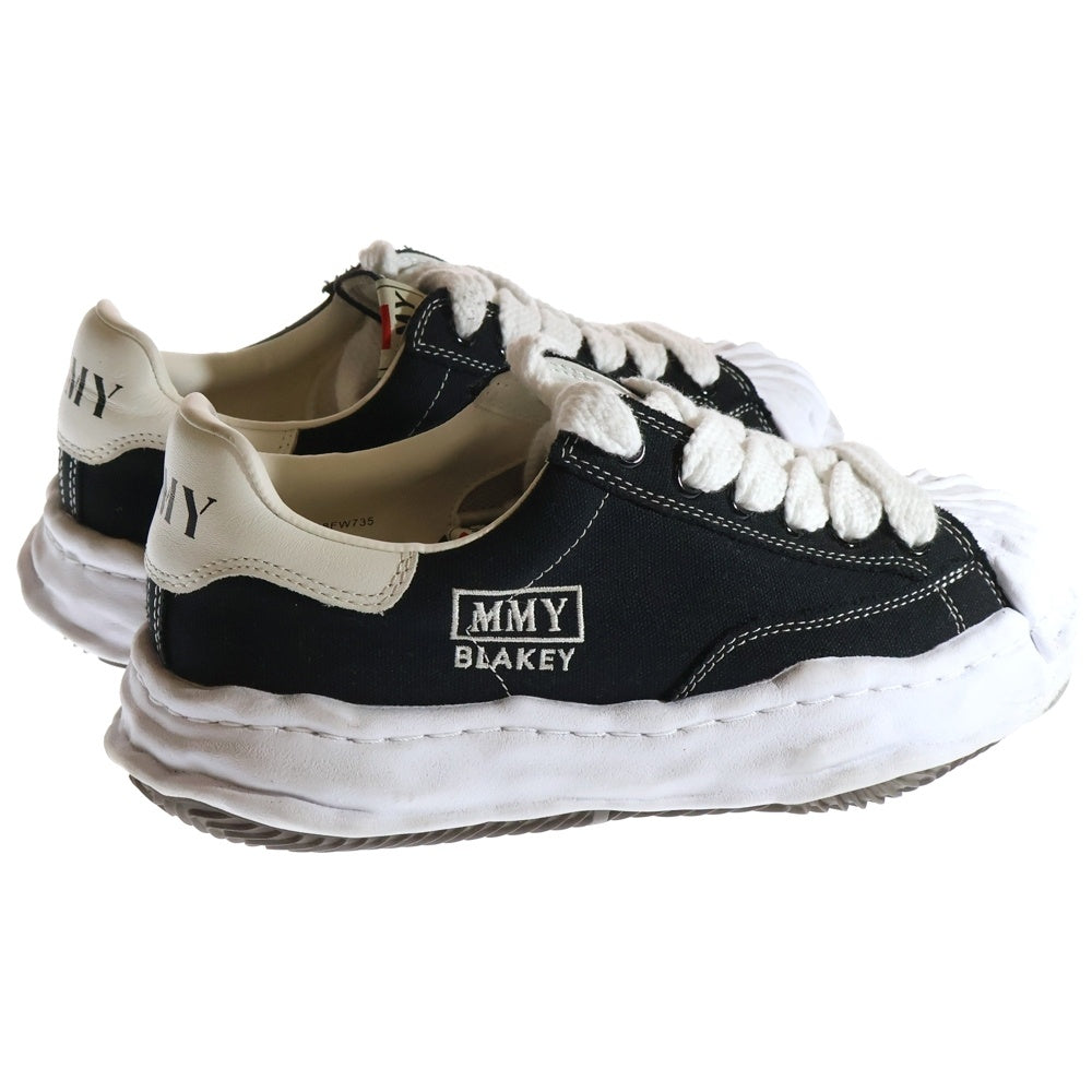 MIHARA YASUHIRO(ミハラヤスヒロ) BLAKEY CANVAS LOW ブレイキー キャンバス ローカットスニーカー ブラック A08FW735