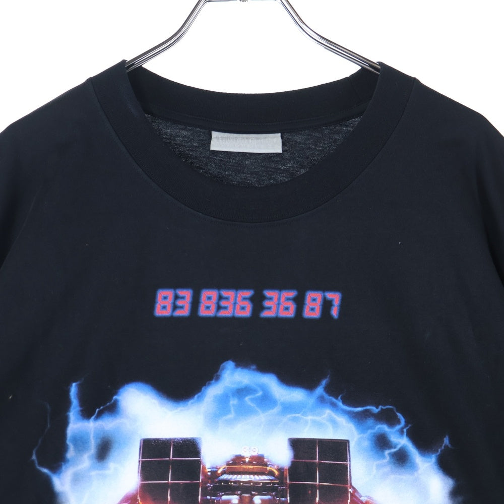 VETEMENTS(ヴェトモン) 22SS Back to the future バックトゥザフューチャーフロントロゴプリント 半袖Tシャツ カットソー VL14TR540B