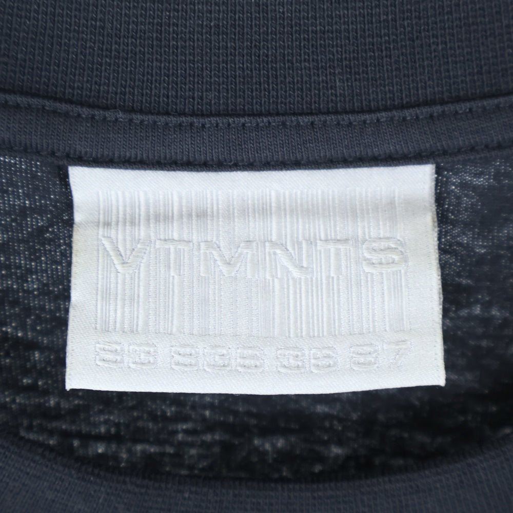 VETEMENTS(ヴェトモン) 22SS Back to the future バックトゥザフューチャーフロントロゴプリント 半袖Tシャツ カットソー VL14TR540B