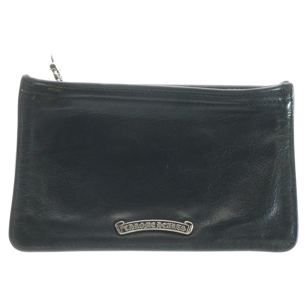 CHROME HEARTS(クロムハーツ) ZPR CHNG PURSE2 チェンジパース #2ダガージップコインケース レザー ブラック