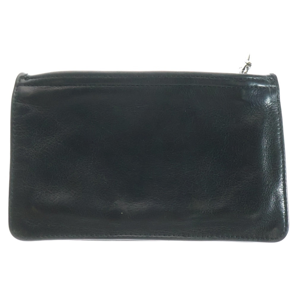 CHROME HEARTS(クロムハーツ) ZPR CHNG PURSE2 チェンジパース #2ダガージップコインケース レザー ブラック