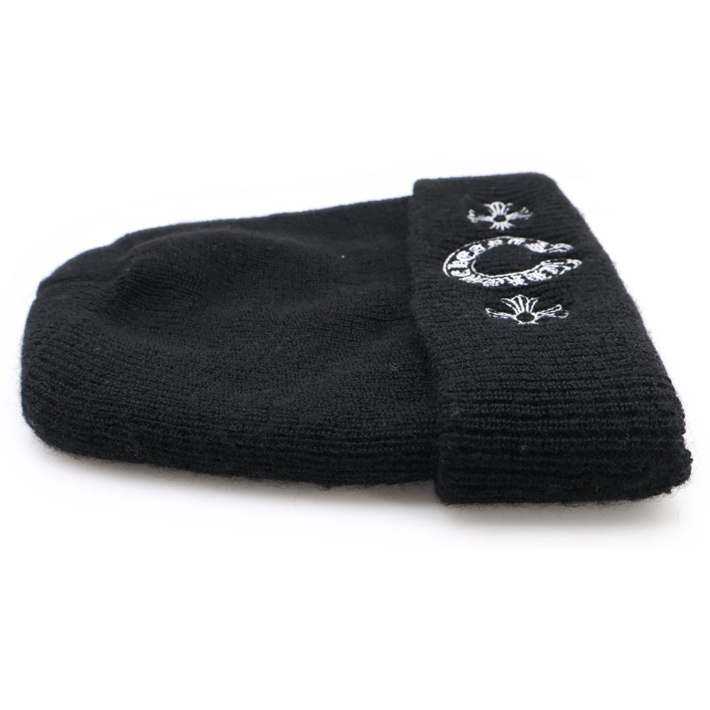 CHROME HEARTS(クロムハーツ) WOOL WATCH CAP ウールワッチキャップ ホースシュー刺繍ビーニー ニット帽 帽子