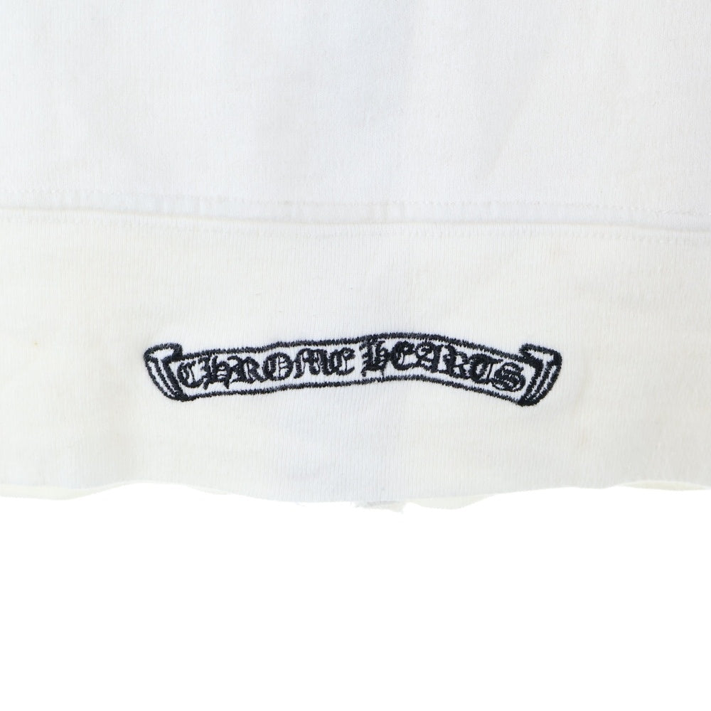 CHROME HEARTS(クロムハーツ) OLD SWTSHRT HD ZIP オールド 切り返し ダガージップアップ パーカー スウェット ブラック/ホワイト