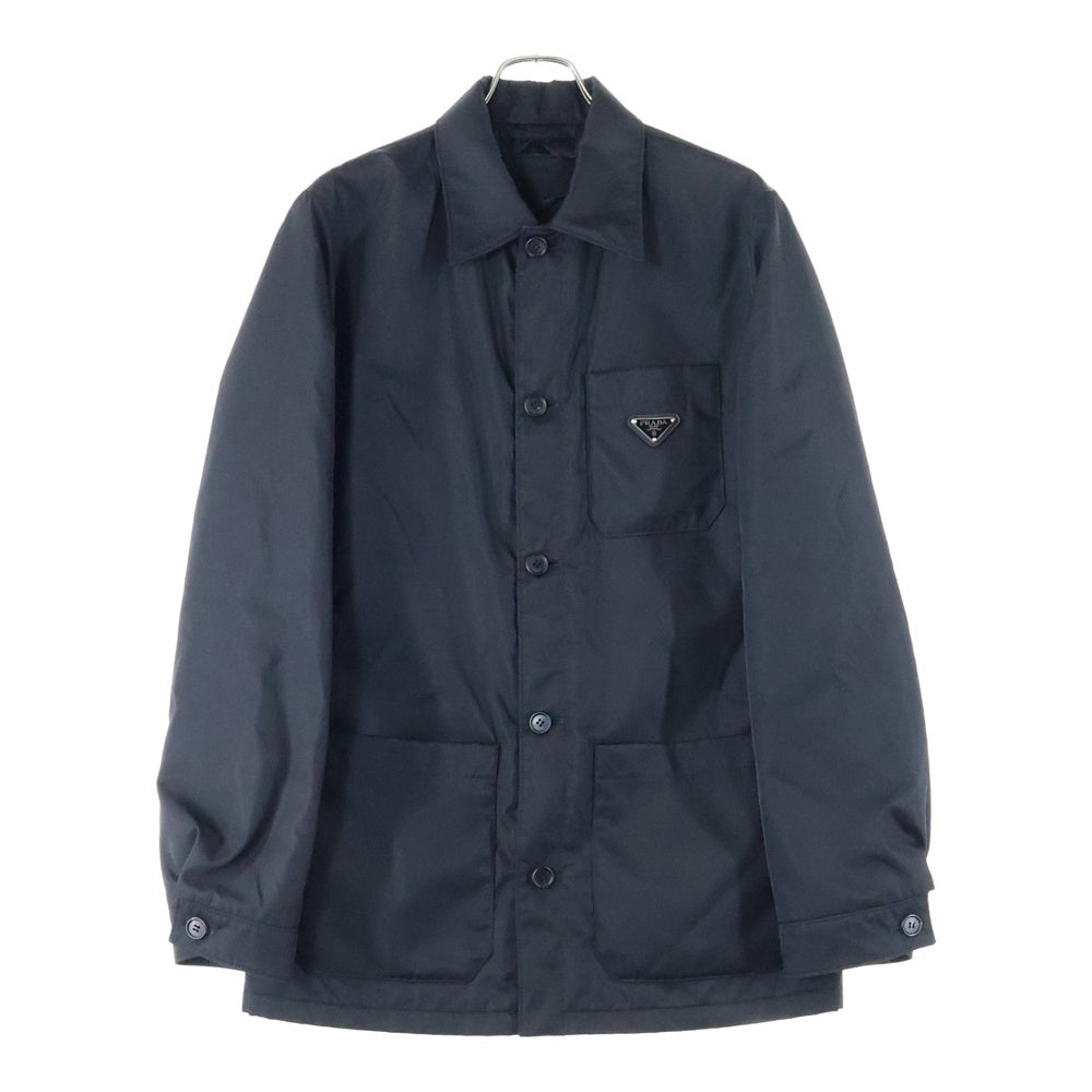 PRADA(プラダ) トライアングル ロゴ ナイロン コーチ ジャケット ブラック SD171 S232 1WQ8