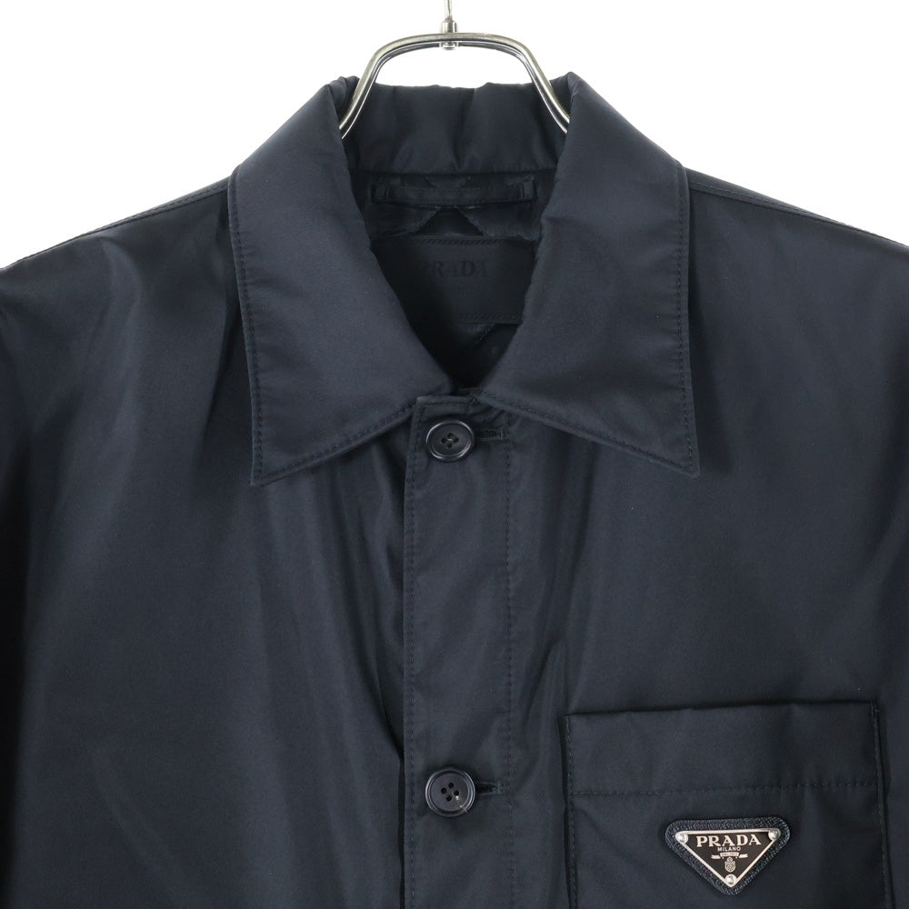 PRADA(プラダ) トライアングル ロゴ ナイロン コーチ ジャケット ブラック SD171 S232 1WQ8