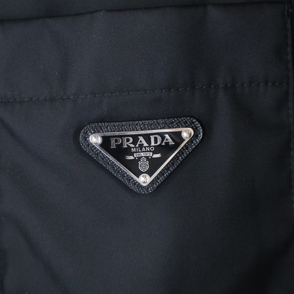 PRADA(プラダ) トライアングル ロゴ ナイロン コーチ ジャケット ブラック SD171 S232 1WQ8