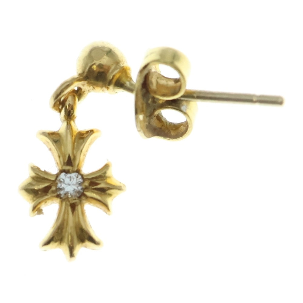 CHROME HEARTS(クロムハーツ) 22K TNY E CH PLS 1DIA タイニーE CHプラス ドロップピアス 1ダイヤ ゴールド BCA024
