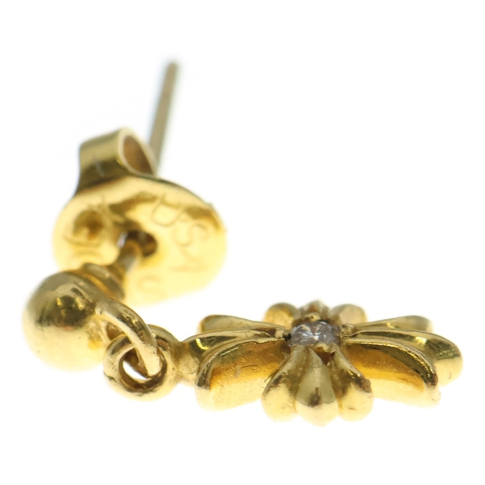 CHROME HEARTS(クロムハーツ) 22K TNY E CH PLS 1DIA タイニーE CHプラス ドロップピアス 1ダイヤ ゴールド BCA024