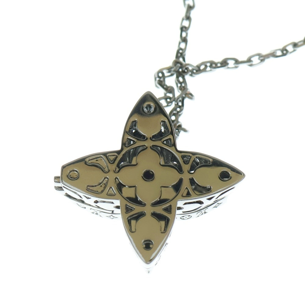 LOUIS VUITTON(ルイヴィトン) フラワー ロケット ペンダント ネックレス シルバー M01047