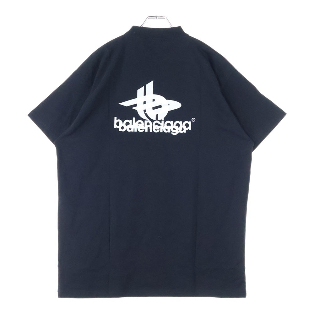 BALENCIAGA(バレンシアガ) 23AW LAYERED SPORTS LOGO TEE レイヤード スポーツ ロゴT 半袖Tシャツカットソー ブラック 739028 TPVF2