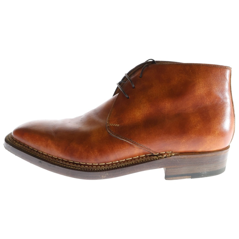 ENZO BONAFE(エンツォ・ボナフェ) Chukka boots ボックスカーフ チャッカブーツ ブラウン 3722