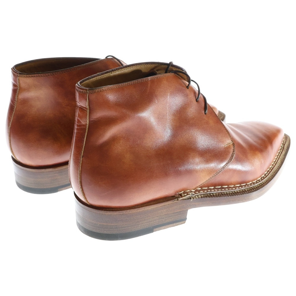 ENZO BONAFE(エンツォ・ボナフェ) Chukka boots ボックスカーフ チャッカブーツ ブラウン 3722